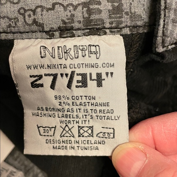 Nwt’s Women’s Nakita Black Corduroy Pants Size 27” x 34” - Picture 10 of 11